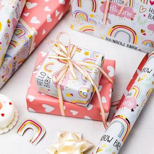 Original cute cloud, <b>sun</b> and rainbow pattern aluminum-coated <b>paper</b> packaging <b>paper</b> for baby shower - Product Image 3