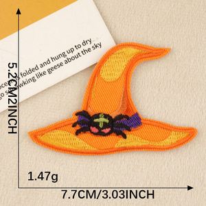 Parche bordado hecho a mano de Halloween con diseños de fantasma, calabaza, sombrero, gato y mano, para prendas, decoración festiva de plástico - Product Image 6