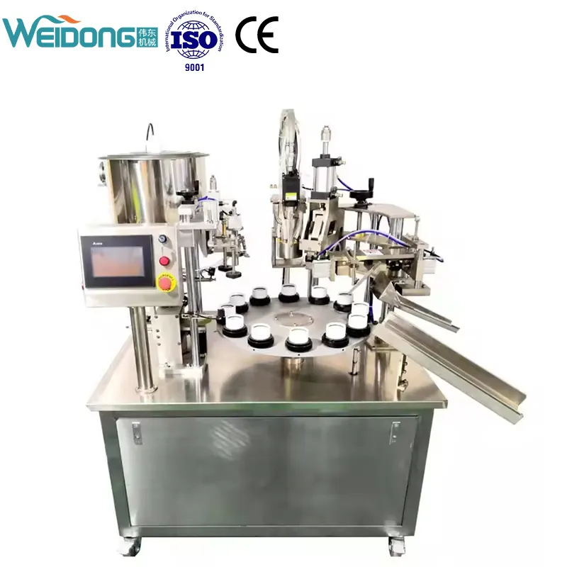 Factory price soft tube semi automatic filling and sealing machine for BB cream cosmetic paste toothpaste vitamin E milk