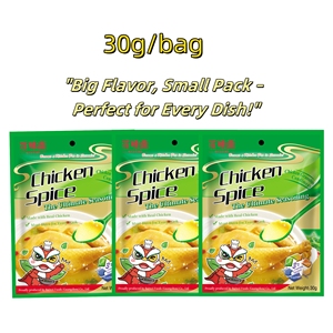 Bouillon de <span class=keywords><strong>poulet</strong></span> frais en gros, saveur naturelle, mélange <span class=keywords><strong>d</strong></span>'épices séchées, poudre <span class=keywords><strong>d</strong></span>'<span class=keywords><strong>assaisonnement</strong></span>, sachet de 30g de qualité alimentaire <span class=keywords><strong>pour</strong></span> la cuisson - Product Image 6