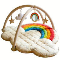 Jouets suspendus tout-en-un, design créatif, forme de nuages arc-en-ciel, tapis de jeu pour bébé, aire de jeux pour enfants