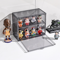 Vente flash - Vitrine en acrylique transparente anti-poussière pour figurines, boîte de présentation pour figurines d'action, boîte de rangement pour modèles manuels