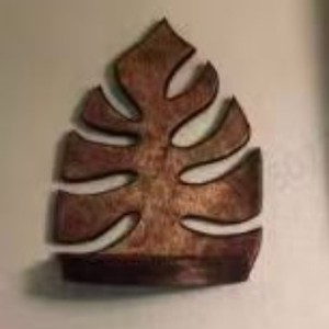 Wooden <b>Wall</b> <b>Mounted</b> <b>Shelf</b> With Plant Holder For Indoor Decor And Storage - Product Image 2