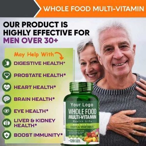 Suplemen makanan buah dan sayuran multi-vitamin kapsul suplemen dengan Vitamin dan mineral mendukung kesehatan Gut - Product Image 3