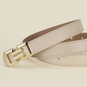 חגורת מותן מעור לנשים אבזם צלחת סגסוגת רב צבעוני עסק אלגנטי רב תכליתי יוקרתי סִגְנוֹן 105 ס\\\"מ אורך 2-4 ס\\\"מ רוחב - Product Image 2