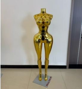 Maniquíes de Plástico al por Mayor con Curvas, Pechos <span class=keywords><strong>Grandes</strong></span> y Trasero Grande, Pintura Dorada, Cuerpo Completo, Maniquí Brasileño BBL - Product Image 2