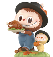 100% Authentique pour MART LABUBU'S MONSTERS Figurine de Thanksgiving en PVC Boîte Mystère à Collectionner pour Ornement d'Halloween pour Filles