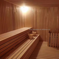 Madera de Cedro y Hemlock para Sauna Interior Moderna con Vapor Infrarrojo, la Más Vendida