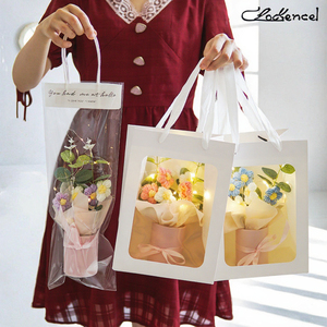 ช่อดอกแพมพัสขนาดเล็กถักโครเชต์ด้วยมือ สำหรับวันวาเลนไทน์ ของขวัญวันแต่งงาน วันขอบคุณพระเจ้า วันเกิด - Product Image 3