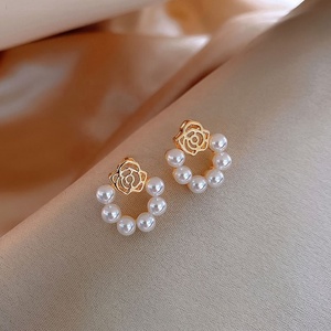 Pearl Earrings <b>for</b> <b>Women</b> Trendy Party 14K Gold Plated High Quality Souvenir Custom Made Fishtail Water Drop Earrings - Product Image 6