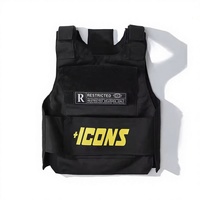 Gilet tactique portable d'extérieur - Gilet anti-couteau d'autodéfense - Porte-plaques tactique en acier - Marque Roewe - TAILLE UNIQUE