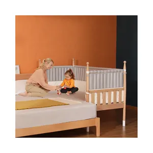 2022 페인트 어린이 침대 부착 성인 나무 유아 어린이 침대 세트 아기 침대 서랍 변경 테이블