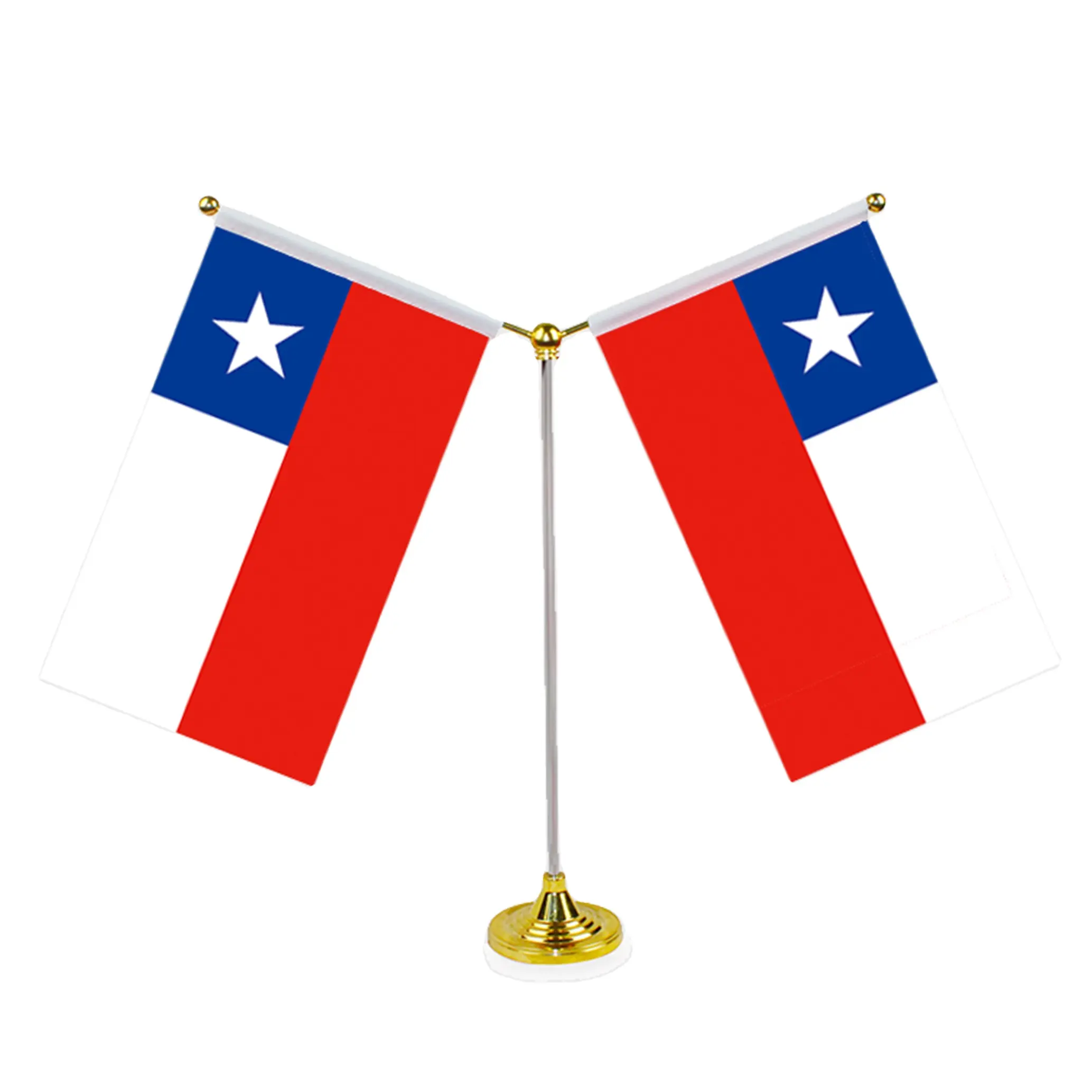 Individuelle hochwertige doppelseitige Mini-Tischflagge 14 × 21 cm für Spanien