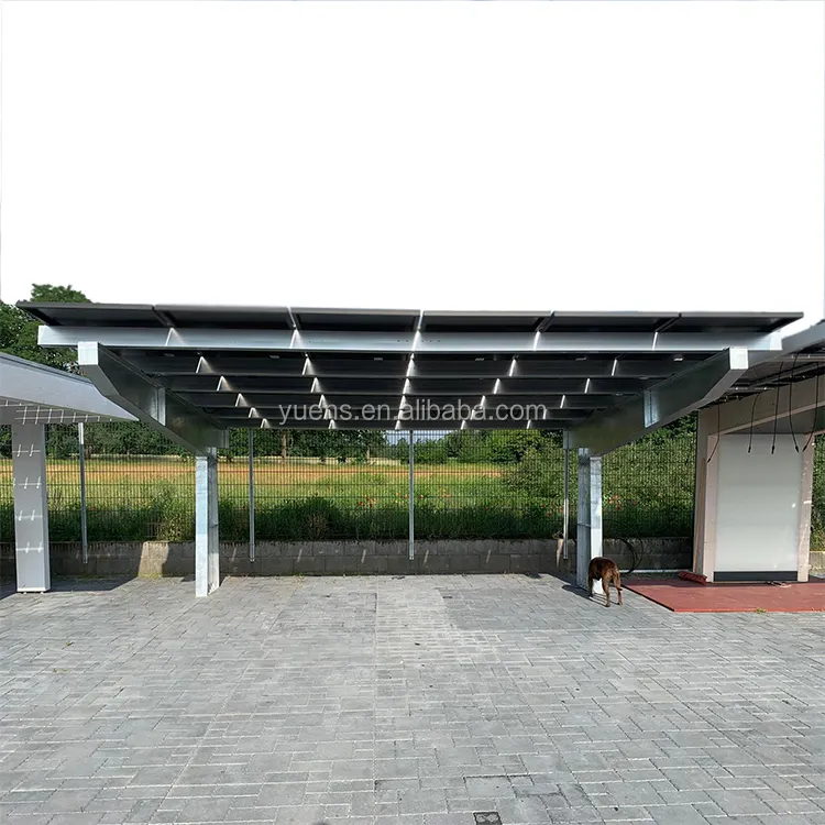 YUEN-S Zonnepaneel Auto Poort Solar Carport Structuur Solar Carport Montage Systeem