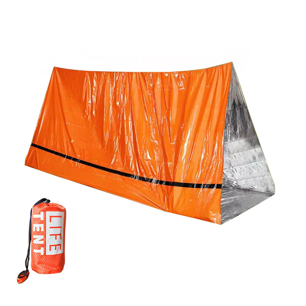 Orange storage bag pack with whistle