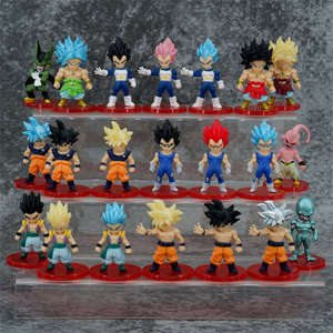 Figurines de personnages d'anime avec plusieurs rôles classiques, designs de coiffures vibrantes, jouets de collection en PVC pour la décoration de bureau - Product Image 3