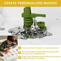 120 pièces de fournitures pour boutons imprimés, 2,25 pouces, personnalisables, 58 mm, fournitures pour boutons pour machine à badges, vente en gros, boutons avec logo personnalisé
