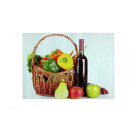 Planche à découper en verre trempé sublimation personnalisée tapis à découper fruits aliments pour bébés personnalisés vaisselle de cuisine en polyester
