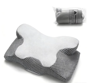 Almohada Cervical Inodora para Aliviar el Dolor de Cuello, Espuma Viscoelástica Ortopédica Ergonómica, Lavable, para Todos los Tipos de Dormir - Product Image 3