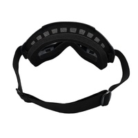 Lunettes de moto Lentille PC Anti-buée UV400 Coupe-vent Anti-poussière, Sangle réglable pour les amateurs de course de moto tout-terrain