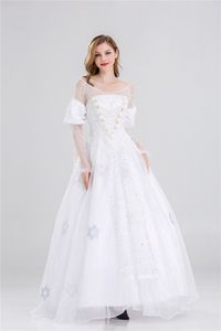 Disfraz de Princesa <span class=keywords><strong>Blanca</strong></span> de <span class=keywords><strong>Alicia</strong></span> en el País de las Maravillas para Mujer, Disfraz de Halloween para Adultos, Juego de Roles y Cosplay, Disfraz de TV y Cine - Product Image 6