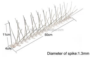 Gran oferta, base de policarbonato de plástico ecológico, <span class=keywords><strong>alambre</strong></span> de acero inoxidable, picos antipaloma para pájaros - Product Image 5