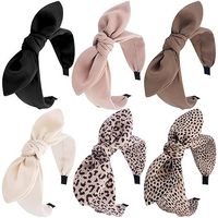 Serre-têtes personnalisés en satin avec nœud oreilles de lapin, Vente directe usine, Bandeaux élégants en tissu doux pour femmes, Accessoires capillaires quotidiens