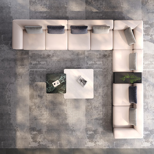 Sofás Modulares de Oficina de Lujo, Diseño Administrativo Moderno, Muebles de Oficina de Estilo Italiano, Conjunto de Sofás de Cuero - Product Image 3
