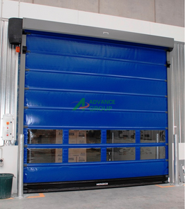Porte rapide industrielle à enroulement en PVC transparente, haute vitesse, avec rail de sécurité de haute qualité - Product Image 4