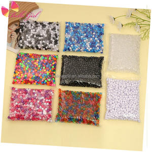 BELLEWORLD alla rinfusa 500 grammi una borsa per bambine capelli umani per bambini accessori per extension gioielli capelli misti perline per trecce - Product Image 1