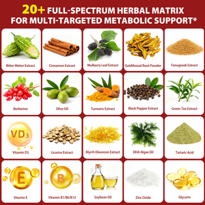 SOLOTREE hazır stok bitkisel özü takviyeleri 300 sayımları kan şekeri kompleks Softgels kapsül genel sağlık için - Product Image 3