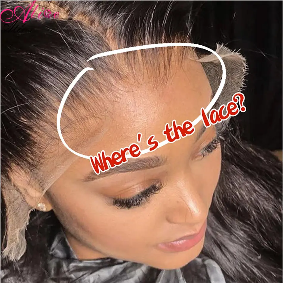 Raw Indian Hair HD Lace Front Wig Virgin Cuticle Aligned 100% Glueless Full Lace Human Hair Wig Lace Frontal Wig For Black Women