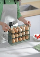 Boîte de rangement pour œufs en plastique pour porte latérale de réfrigérateur, support de rangement spécifique pour œufs en PET à durée de conservation prolongée pour cuisine
