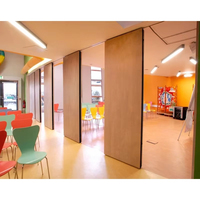 Cloison insonorisée pliable et mobile sur mesure avec MDF et design moderne pour gymnases, écoles et espaces commerciaux