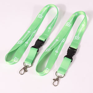 حبل أمان من البوليستر مع خطاف لشارات الفعاليات - حبل رقبة قابل للتخصيص لكرة القدم مع حامل لبطاقة الهوية - Product Image 2