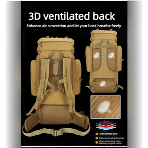 <span class=keywords><strong>Sac</strong></span> à <span class=keywords><strong>dos</strong></span> tactique en tissu Oxford grande capacité <span class=keywords><strong>100L</strong></span> pour le sport, la randonnée, les activités de plein air et l'alpinisme, <span class=keywords><strong>sac</strong></span> à <span class=keywords><strong>dos</strong></span> camouflage - Product Image 5