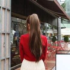 Perruque longue pour femmes Blue Sunlight avec partie haute en tissu durable-pour femmes avec tous types de cheveux - Product Image 1