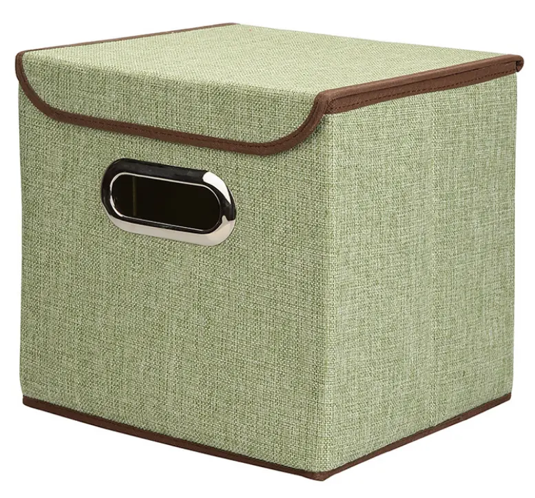 Kotak penyimpan mainan pakaian hijau murah pabrik OEM keranjang penyimpanan dapat dilipat & kotak, pengatur pakaian