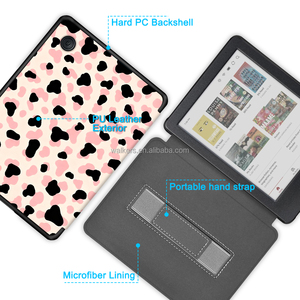 Custodia Magnetica Floreale Elegante per Kobo Clara Color N367 e Libra Color con Funzione Sleep e Cinturino da Polso - Product Image 4