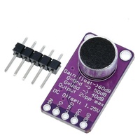 MAX4466 Module de microphone sonore MAX4466 MAX9814 Module de capteur d'amplificateur de microphone sonore