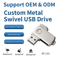 Llavero Metálico con Memoria USB 2.0/3.0 Micro USB 3.0, Nuevo, Resistente al Agua y Encriptado, en Varias Capacidades