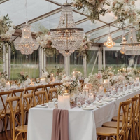 Table pliante portable réglable 180cm*75cm avec plateau en plastique durable pour mariage en plein air, banquet, événement