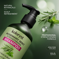 KOLORYST Botol 150ml Sampo Rosemary Mint Penghalus dengan Pencegah Kerontokan & Pembersih Mendalam untuk Dewasa
