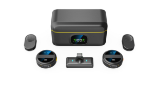 Nouveau microphone de conférence sans fil omnidirectionnel SX21 2,4 G en métal, type C, mini design magnétique, réduction de bruit, RGB - Product Image 5