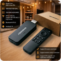 Dongle Android TV Stick personnalisé 2026 WiFi5 Android 13 2 Go 8 Go Quad Core 8K HDR/H265 Boîtier TV OTT avec commande vocale BT