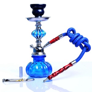 JIJU-<span class=keywords><strong>Cachimba</strong></span> de tamaño pequeño para Shisha, pipa de agua de calabaza desechable de cristal, de doble tubo, <span class=keywords><strong>barata</strong></span>, de fábrica, venta al por mayor - Product Image 3