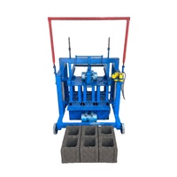 Machine à fabriquer des blocs de béton mobiles de 6 pouces pour briques autobloquantes et pavés