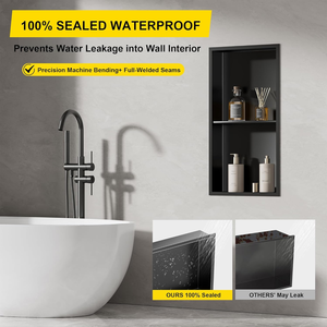 <span class=keywords><strong>Niche</strong></span> de <span class=keywords><strong>douche</strong></span> en acier inoxydable 60x30x10 CM <span class=keywords><strong>Niche</strong></span> pour mur de <span class=keywords><strong>douche</strong></span> encastrée noire <span class=keywords><strong>Niche</strong></span> intégrée pour <span class=keywords><strong>douche</strong></span> pour salle de bain/chambre à coucher Rangement - Product Image 3