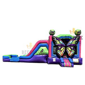 Tùy chỉnh chủ đề khác nhau <span class=keywords><strong>Inflatable</strong></span> nhảy lớn bướm bơm hơi di động trượt nước lâu đài cho ngoài trời - Product Image 6