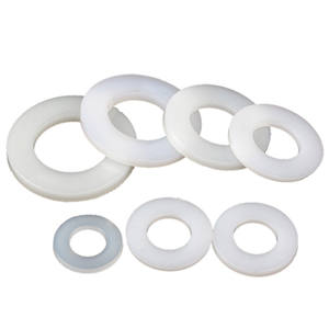 Ensemble de rondelles plates en silicone transparent Pa66 M3 <span class=keywords><strong>6mm</strong></span>, rondelles de blocage personnalisées, rondelles fines en plastique nylon - Product Image 3